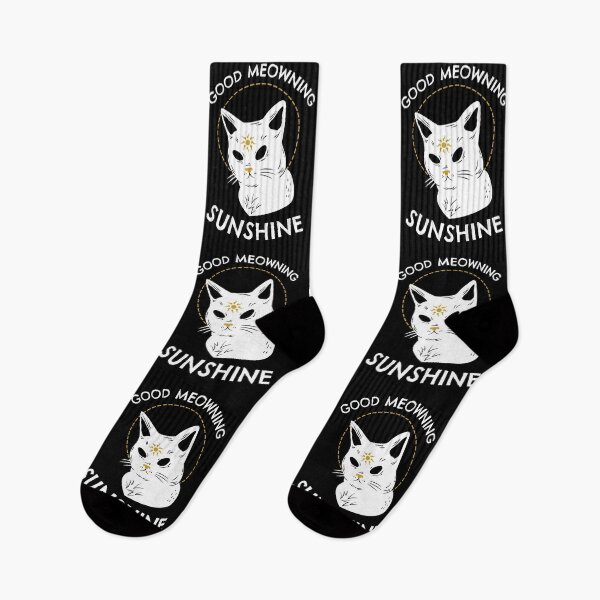 Item preview, Gothic design, Good Meowning Sunshine kitty #1 designed and sold by Hypnotees.