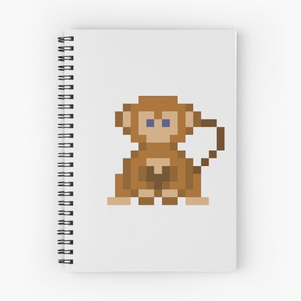 Item preview, Brown Pixel Monkey designed and sold by SpitsPixels.