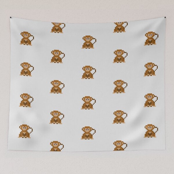 Item preview, Brown Pixel Monkey designed and sold by SpitsPixels.