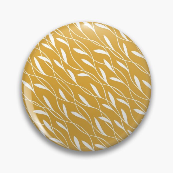 Item preview, Flowing Leaves Pattern Yellow and White designed and sold by meggydesigns.