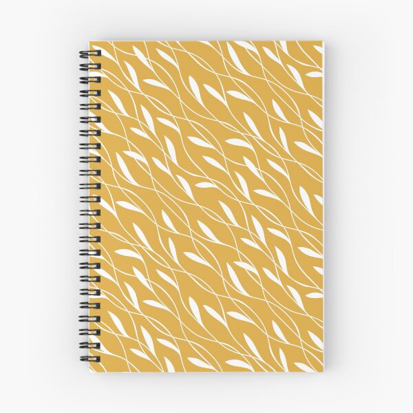 Item preview, Flowing Leaves Pattern Yellow and White designed and sold by meggydesigns.