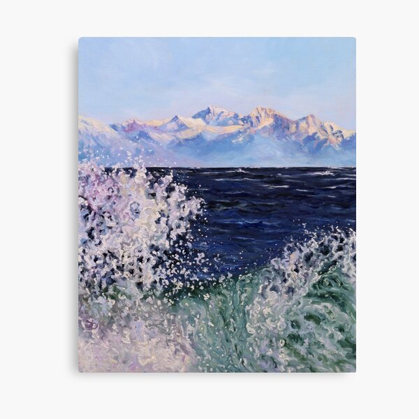 Rolling Waves on the Strait of Georgia Canvas Print