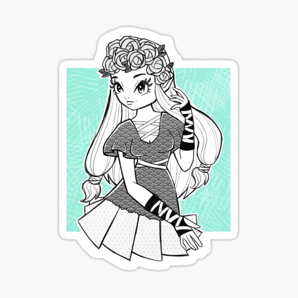 Cute Manga Fantasy Elf Sticker