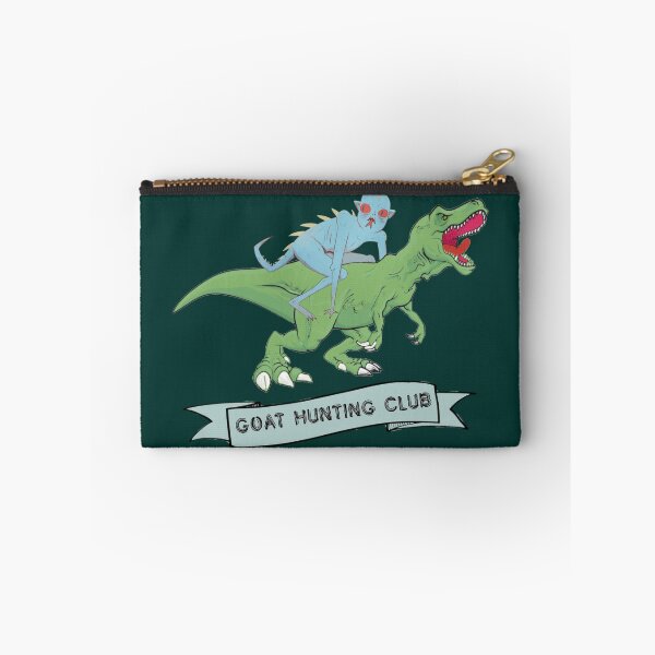 Item preview, The goat hunting club- chupacabra riding a dinosaur designed and sold by SidTastic .