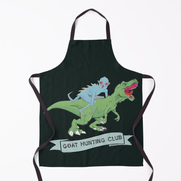 Item preview, The goat hunting club- chupacabra riding a dinosaur designed and sold by SidTastic .