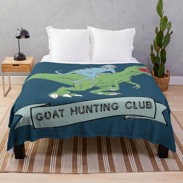 Item preview, The goat hunting club- chupacabra riding a dinosaur designed and sold by SidTastic .