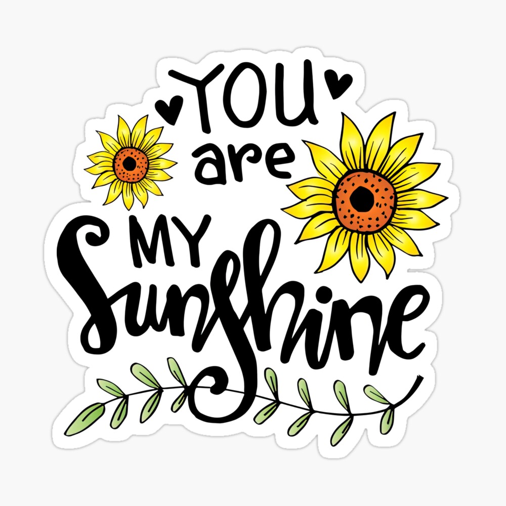 You Are My Sunshine Lyrics - Printable Nursery Watercolor Wall