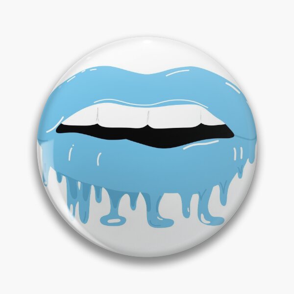 Item preview, blue drippy lips designed and sold by mollsdesignss.