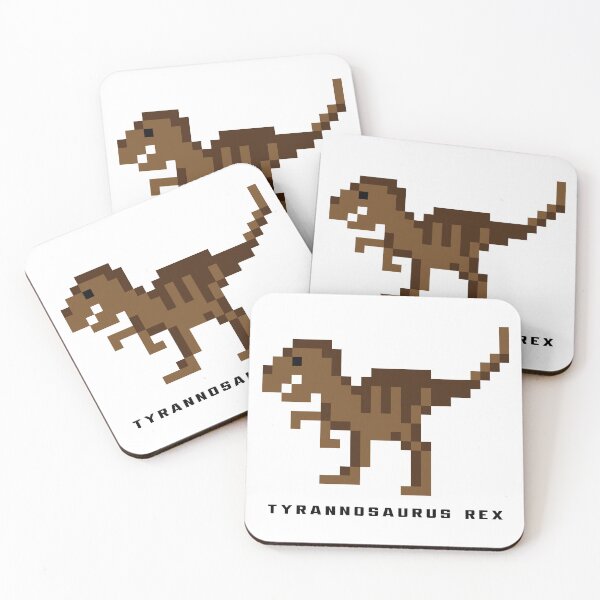 Item preview, T Rex dinosaur pixel art design. designed and sold by CIMANN.