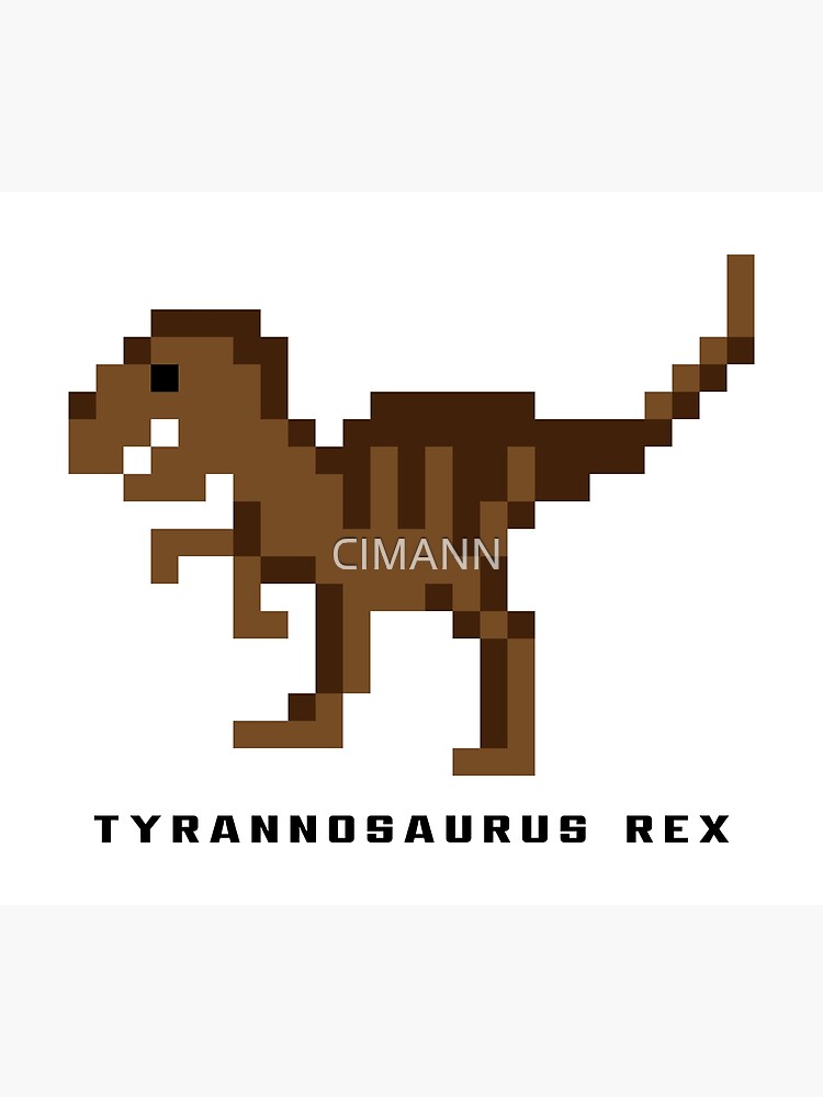 3 headed T-rex.. 32x32 pixel art : r/PixelArt