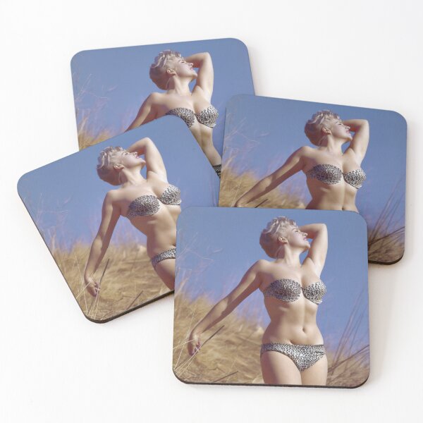 Item preview, Platinum Blonde pinup in a Leopard bikini  designed and sold by Lowtech.