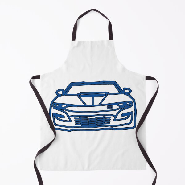 Item preview, 2021 Chevy Camaro SS outline in blue designed and sold by FabFreakShop.