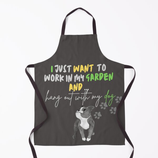 Item preview, I Just Want To Work In My Garden And Hangout With My Dog designed and sold by Mani Naga.
