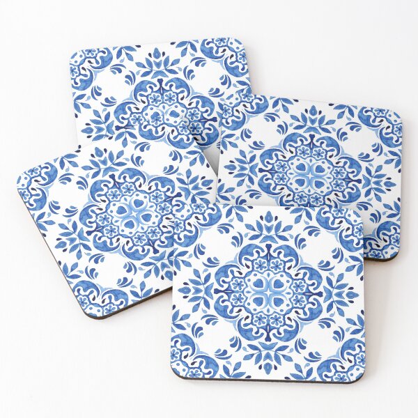 Mediterranean Tile 2 Coasters (Set of 4)