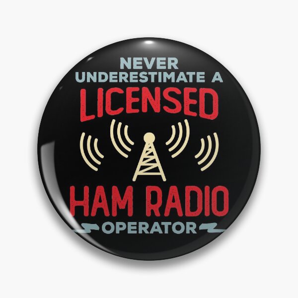 Item preview, Never Underestimate a Licensed Ham Radio Operator designed and sold by wingstar.