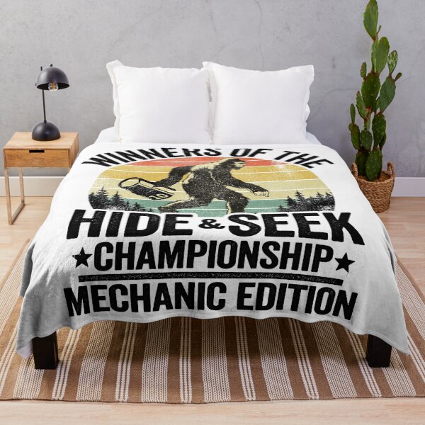 Item preview, Winners Of The Hide & Seek Championship Funny Mechanic designed and sold by Stronzi.