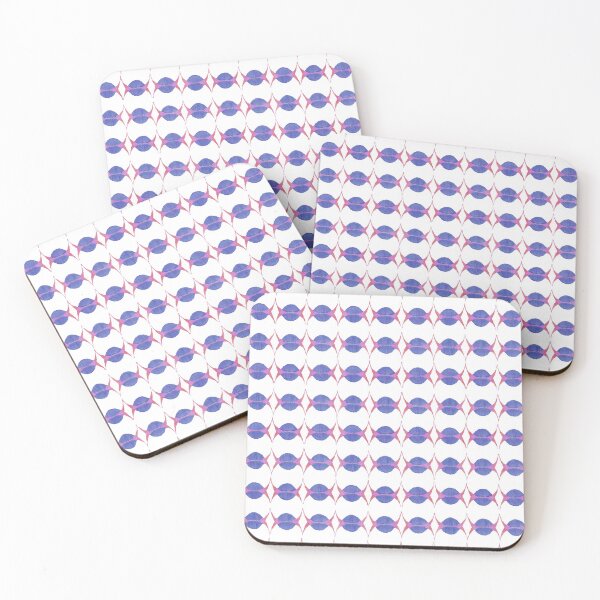 Item preview, Blue and pink geometric template designed and sold by ideiarte.