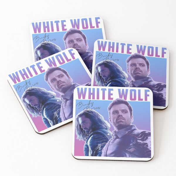 Item preview, BUCKY WHITE WOLF 90's VINTAGE HOMAGE STYLE GRAPHIC TEE designed and sold by mikceys.