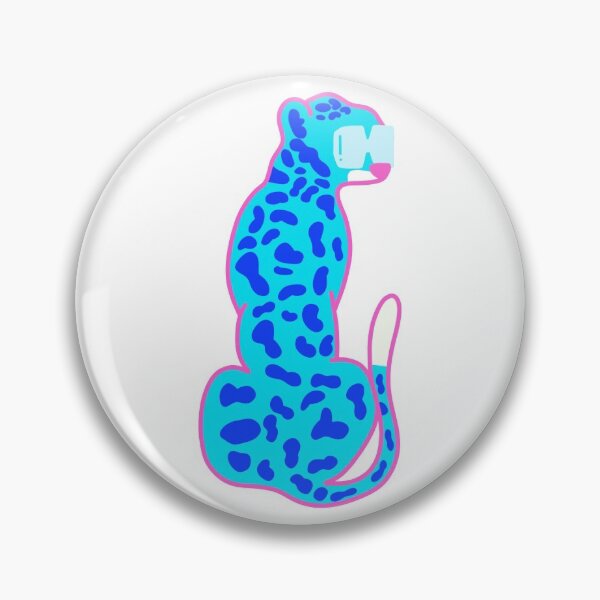 Item preview, blue leopard with glasses designed and sold by mollsdesignss.