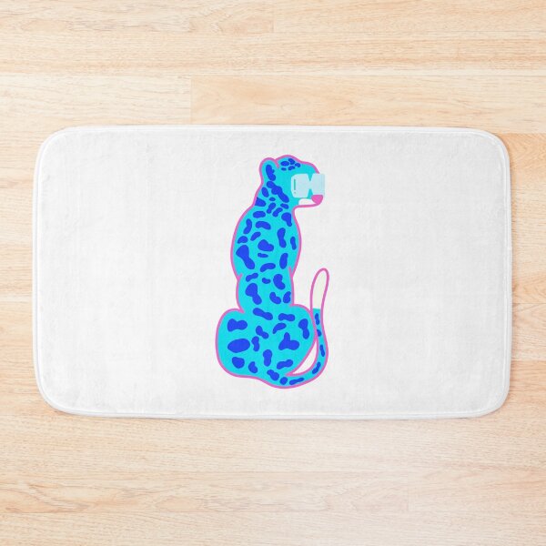 Item preview, blue leopard with glasses designed and sold by mollsdesignss.