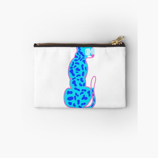 Item preview, blue leopard with glasses designed and sold by mollsdesignss.