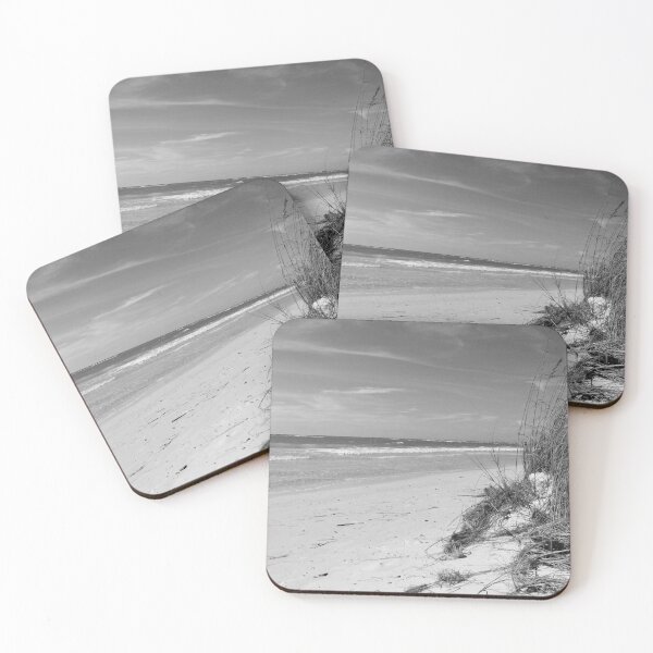 Item preview, Tranquil beach in black and white designed and sold by JuliVogel.