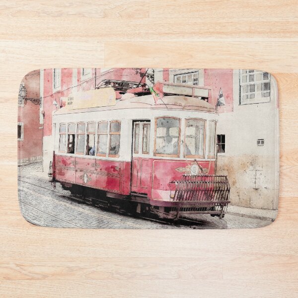 Item preview, Lisboa Tram Watercolour designed and sold by SofiaAlves.