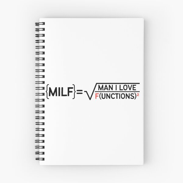 Item preview, MILF Man I Love Functions | Maths Geek | Mathematician | Fractions | Squared designed and sold by itsokaybyme.