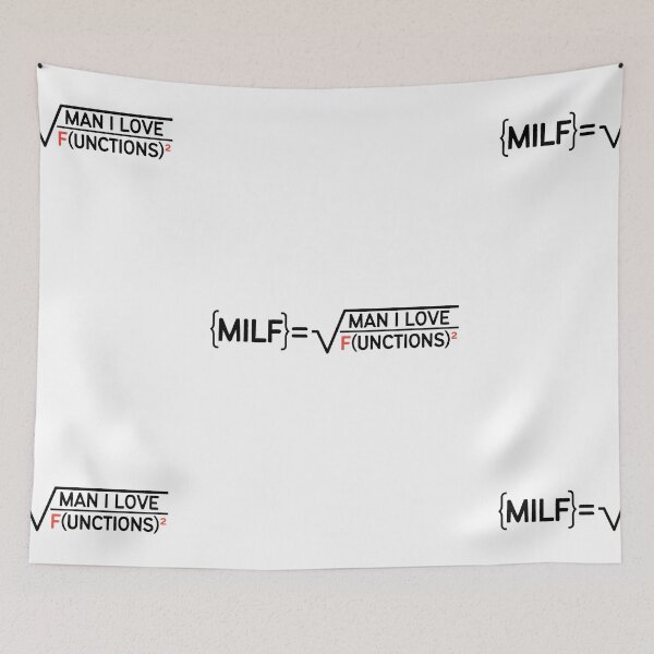 Item preview, MILF Man I Love Functions | Maths Geek | Mathematician | Fractions | Squared designed and sold by itsokaybyme.