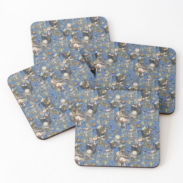 Item preview, Steampunk Art on Blue Denim designed and sold by NadineMay.