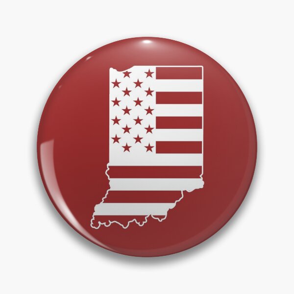 Item preview, Indiana State American Flag designed and sold by Ermland-LabeL.
