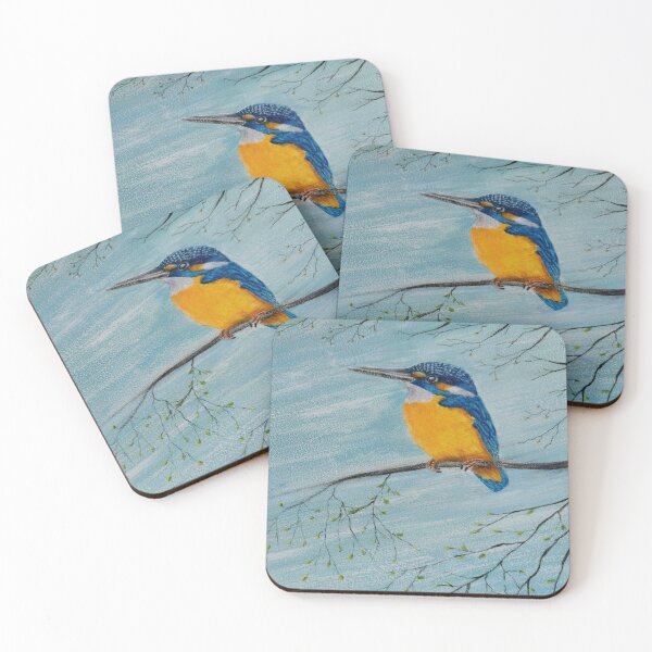 Item preview, Beautiful vibrant colourful Kingfisher  designed and sold by Diane Hunter Art.