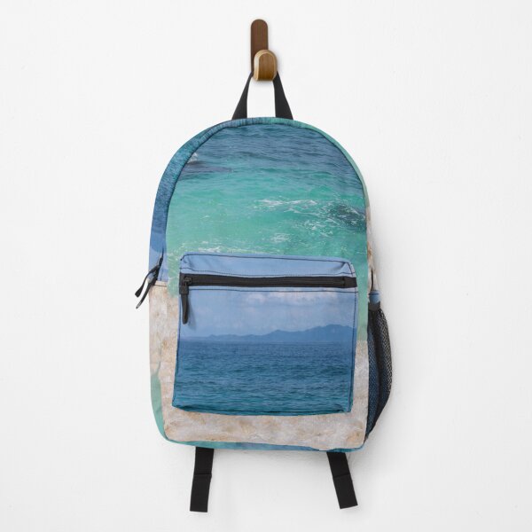 Item preview, turquoise ocean waves with white sand beach designed and sold by ExploreYK.