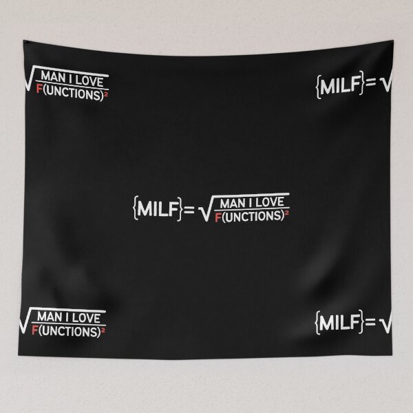 Item preview, MILF Man I Love Functions | Maths Geek | Mathematician | Fractions | Squared designed and sold by itsokaybyme.