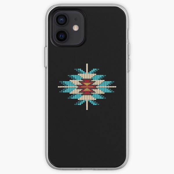 Turquoise Native American Southwest-Style Sunburst iPhone Soft Case