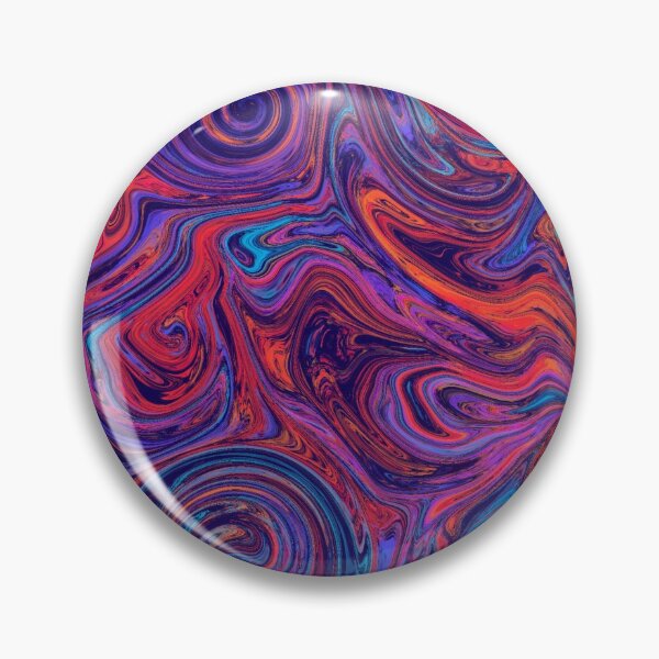Item preview, Midnight blue and bright red swirls designed and sold by Diane Hunter Art.