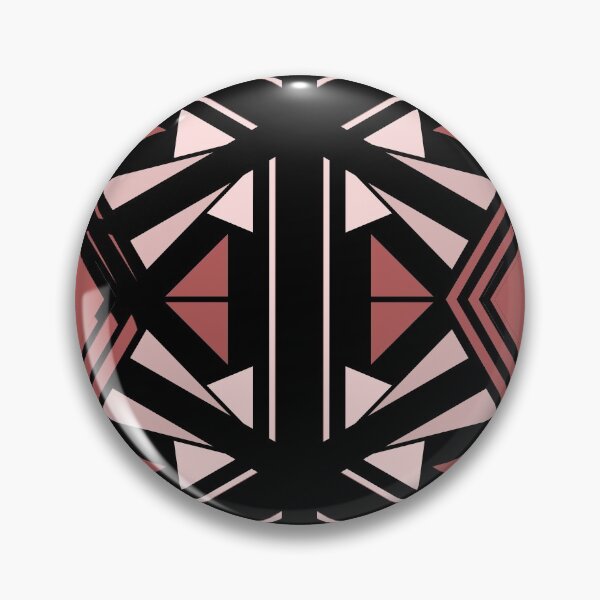 Item preview, Red and Black Geometric Hexagon Pattern, Repeating Shapes designed and sold by Kendall Anderson.