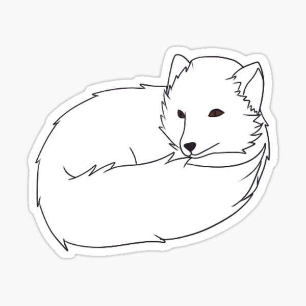 Arctic Fox Stickers Redbubble
