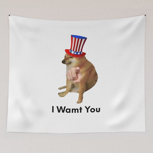 Item preview, Uncle Sam Cheems designed and sold by SciathDe.