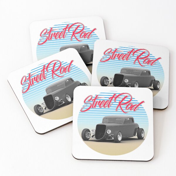 Item preview, Street Rod Ford Couple 1 on White Background designed and sold by WLHmedia.com .