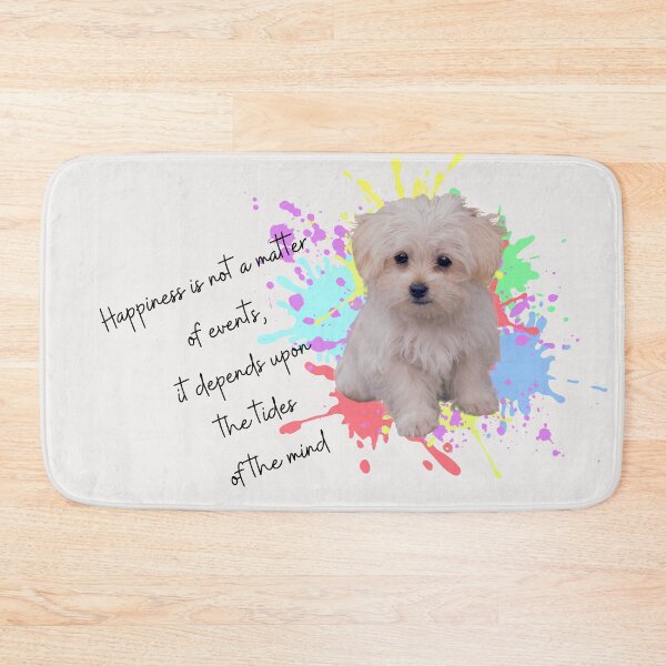 Item preview, cute happy Maltese puppy designed and sold by nuvalonstyles.
