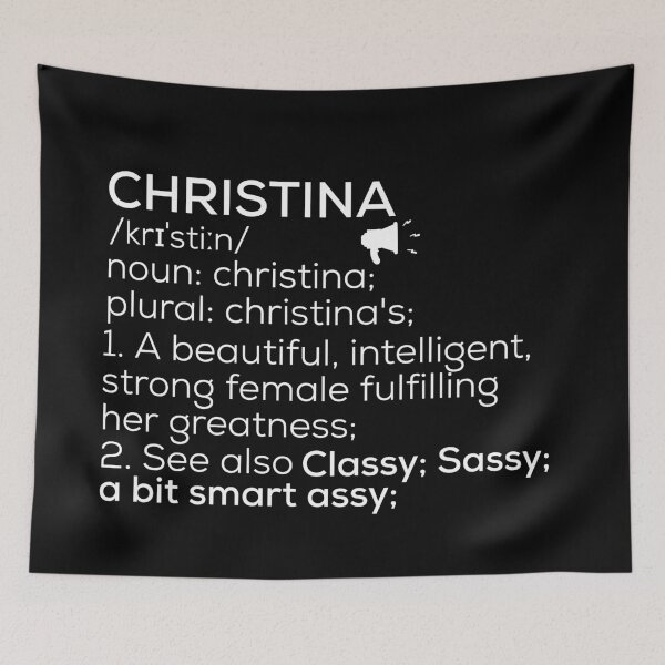 Item preview, Christina Name Definition designed and sold by Teelogic.