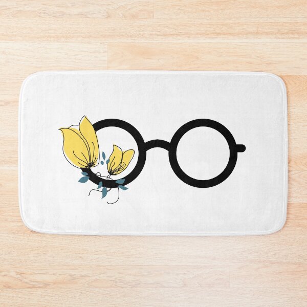 Item preview, Yellow flowers and glasses designed and sold by TumblesMumbles.