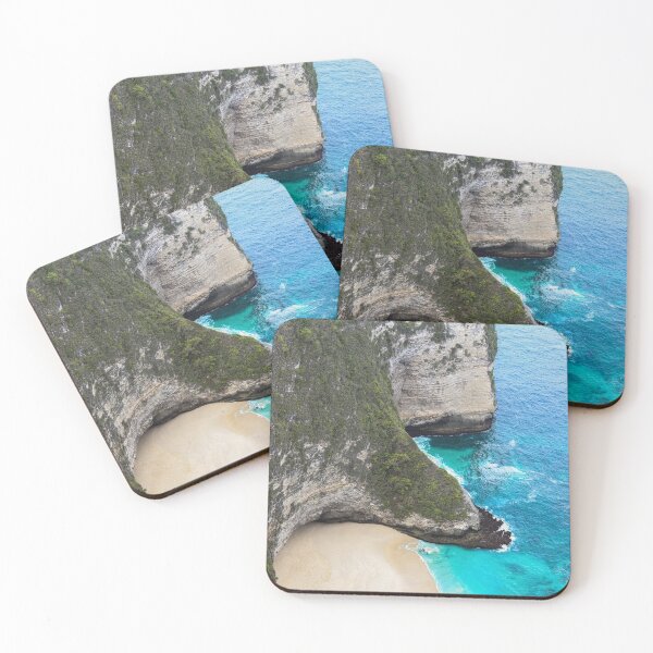Item preview, Manta Bay or Kelingking Beach on Nusa Penida Island, Bali, Indonesia. Amazing  view, white sand beach with rocky mountains and azure lagoon with clear water of Indian Ocean  designed and sold by ExploreYK.