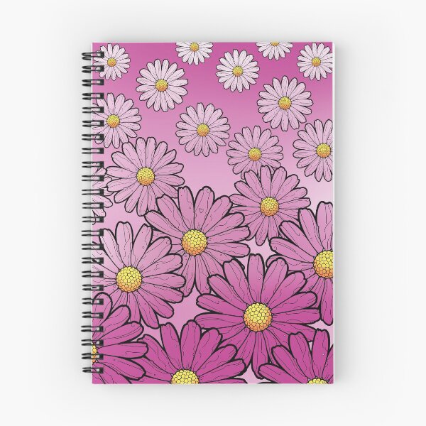 Item preview, pink gerbera daisies pattern on gradient pink designed and sold by weilertsen.
