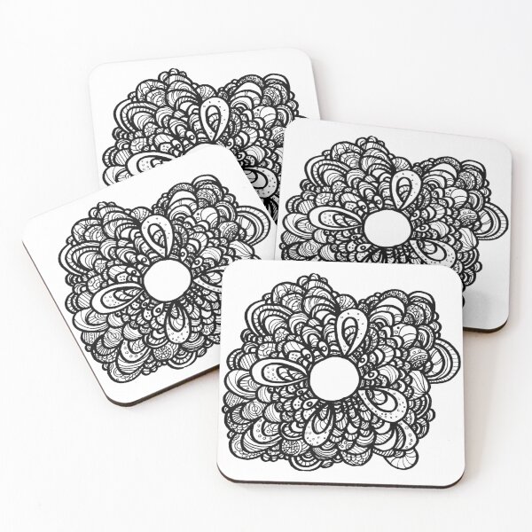 Item preview, Abstract Mandala | Zentangle designed and sold by The Nerd Gift Source.