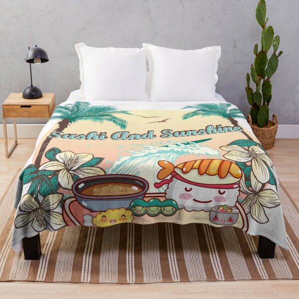 Item preview, Sushi And Sunshine Vintage Sunset Summer Beach Food designed and sold by J-mina.