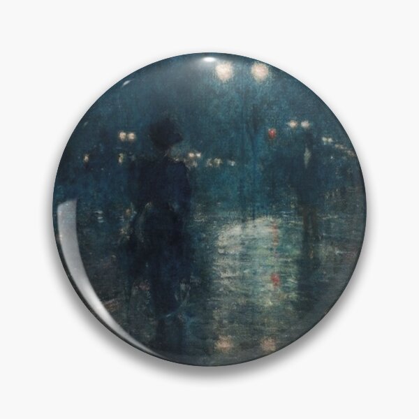 Item preview, Fifth Avenue Nocturne 1889 - Hassam Artwork Reproduction designed and sold by molamode.