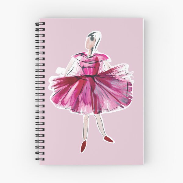 Aperçu de l'œuvre Ballerine en tutu rouge et pointes créée et vendue par IngaDesign.