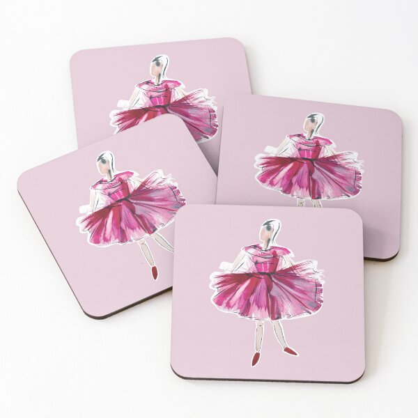 Item preview, Ballerina in red tutu and pointe shoes designed and sold by IngaDesign.